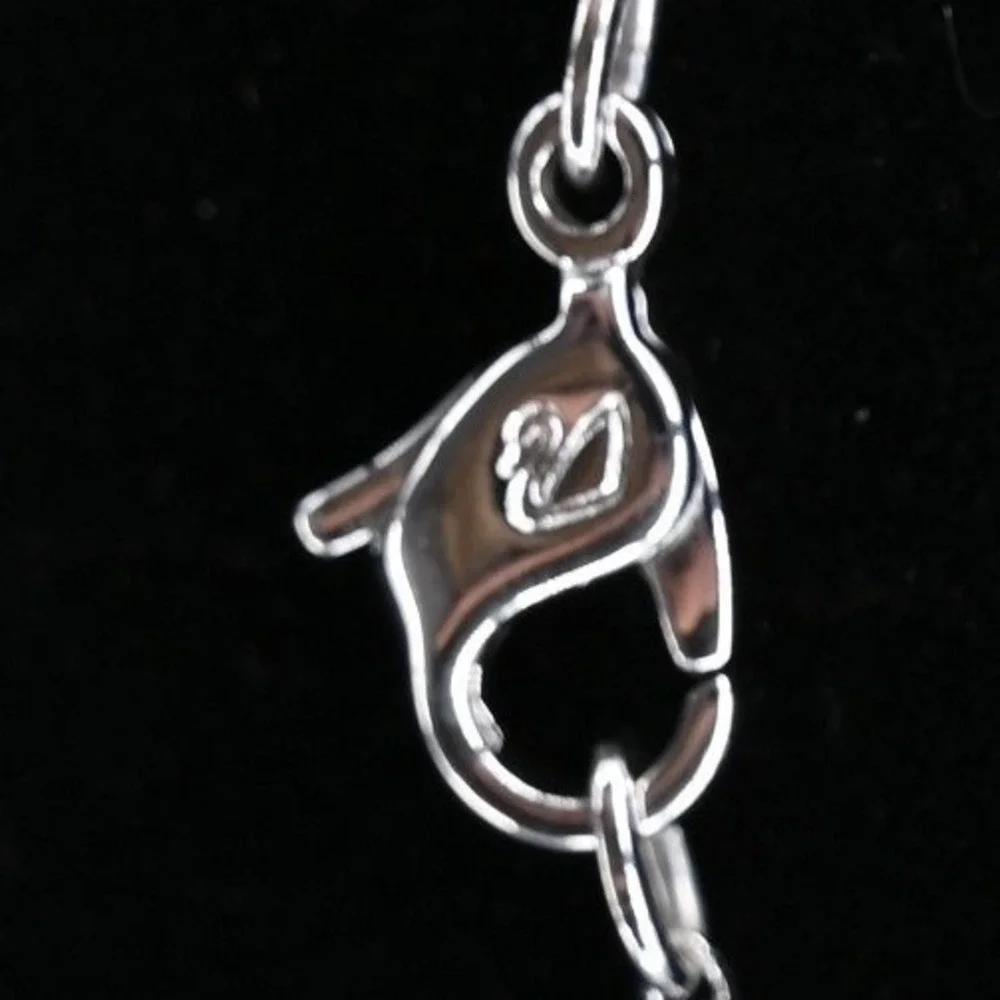 Signed Swarovski Crystal Double Heart Rose Gold Silver Mixed Metal Necklace